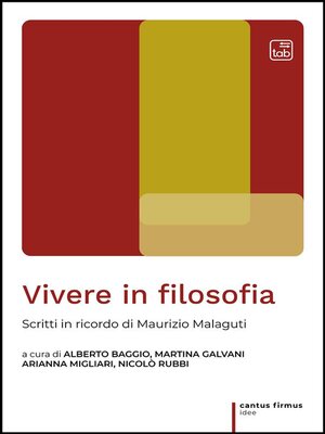 cover image of Vivere in filosofia